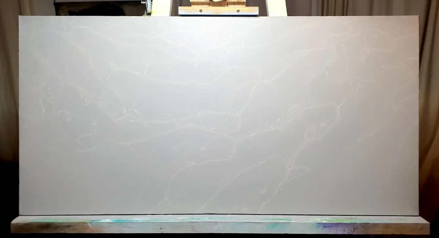 Step four of the painting process